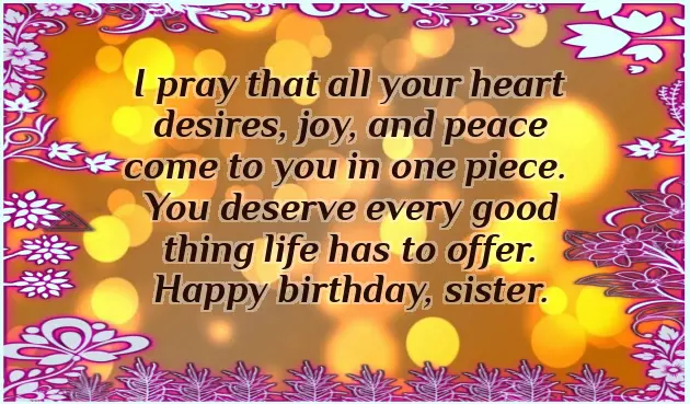 Happy Birthday To My Only Sister Happy Birthday To My Only Sister