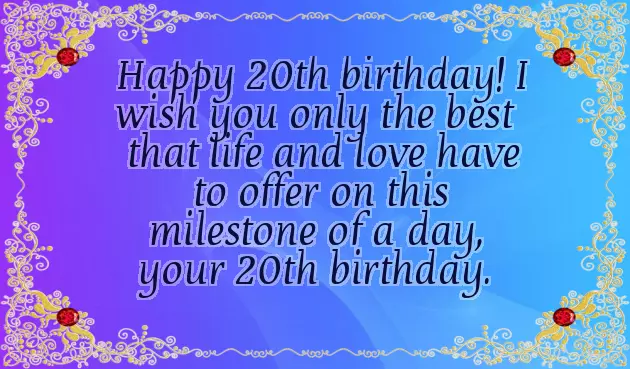 Happy 20 Bday Happy 20 Bday