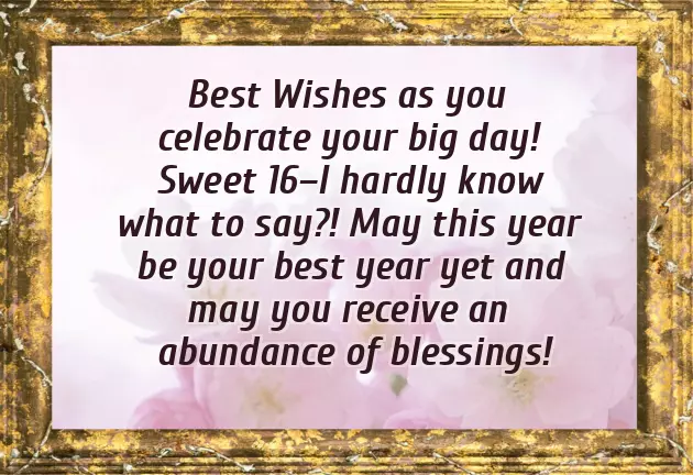 Happy 16Th Birthday Wishes Happy 16Th Birthday Wishes
