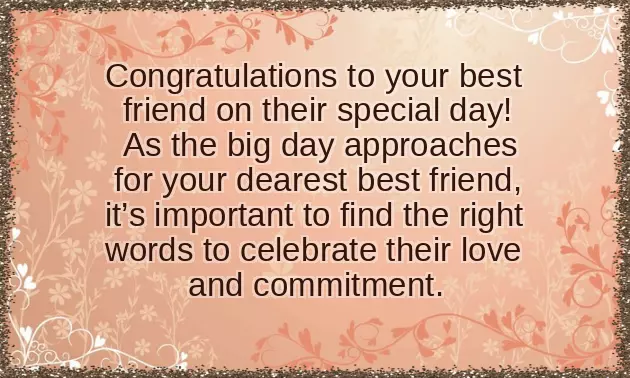 Wedding Wishes To Best Friend Wedding Wishes To Best Friend