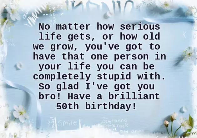 50Th Birthday Quotes For Brother 50Th Birthday Quotes For Brother