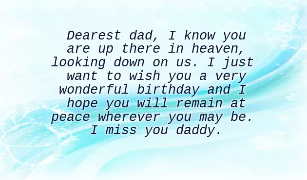 Birthday Greeting For Father In Heaven Birthday Greeting For Father In Heaven