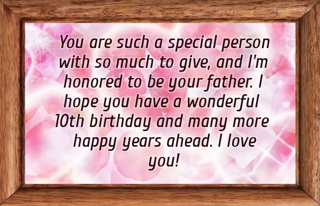 Happy 10Th Birthday Daughter Happy 10Th Birthday Daughter