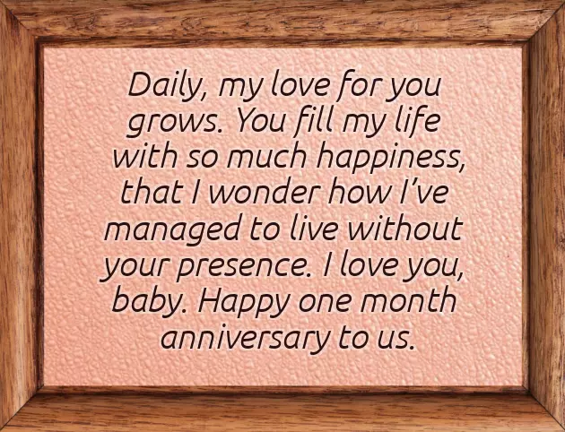 Happy One Month Anniversary Wishes Happy One Month Anniversary Wishes