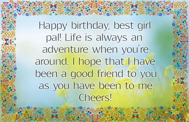 Birthday Message To A Girl Best Friend Birthday Message To A Girl Best Friend