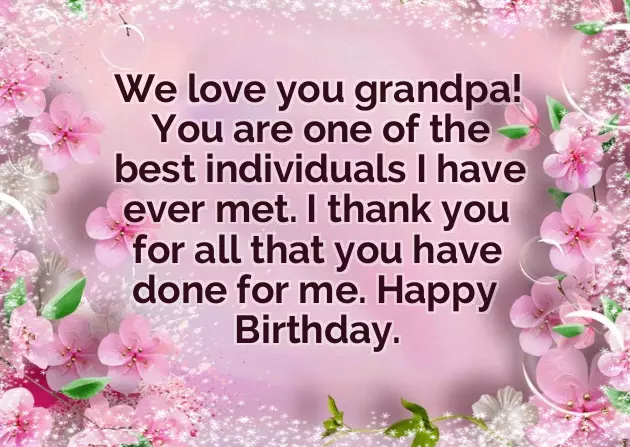 Lines On Grandfather Birthday Lines On Grandfather Birthday