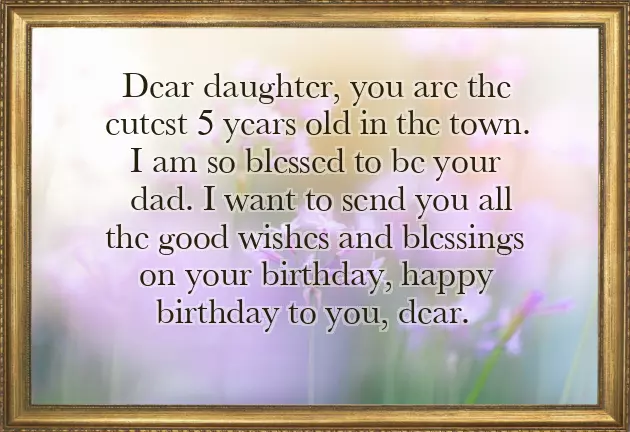 Happy 5Th Birthday To My Daughter Happy 5Th Birthday To My Daughter